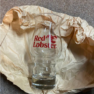 Vintage Red Lobster Glass
